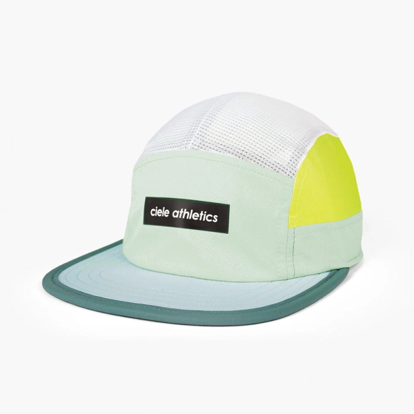 CIELE Czapka biegowa GOCap Field Iconic Bar dusty turquoise/white