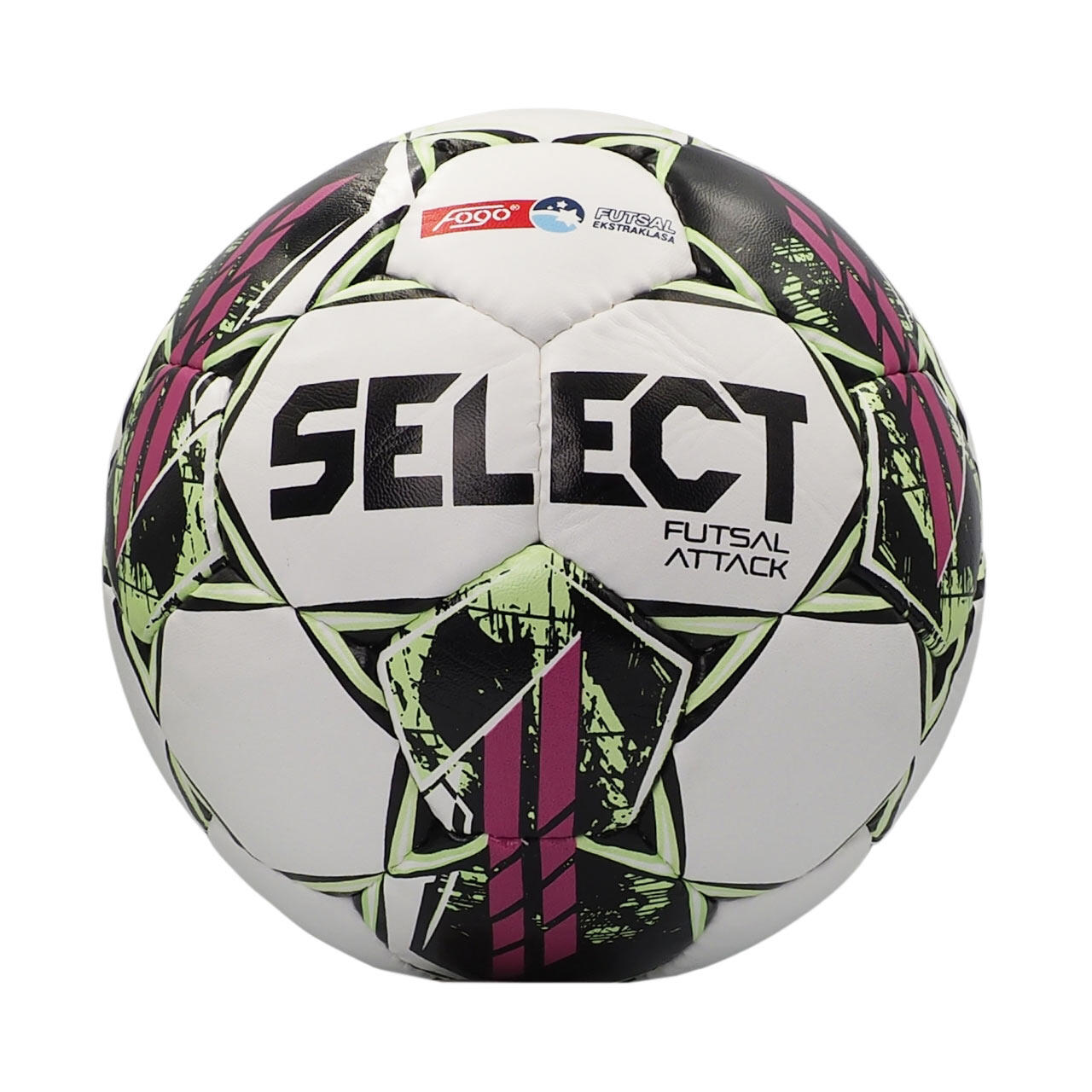 Piłka do piłki nożnej SELECT Futsal Attack Fogo Ekstraklasa white/pink rozmiar 4 WYSYŁKA W 24H 30 DNI NA ZWROT