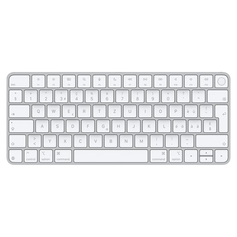 Apple Magic klawiatura Uniwersalne USB + Bluetooth QWERTZ Swiss Srebrny, Biały MXCK3SM/A