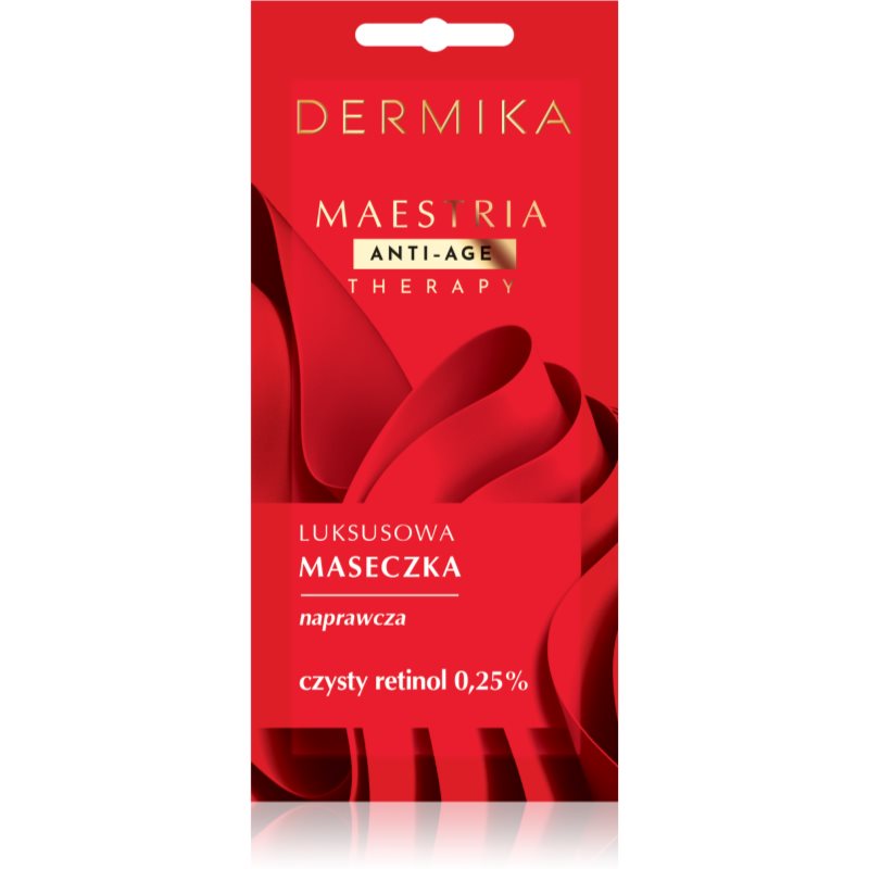 Dermika Maestria, luksusowa maseczka naprawcza, czysty retinol 0,25%, 7g