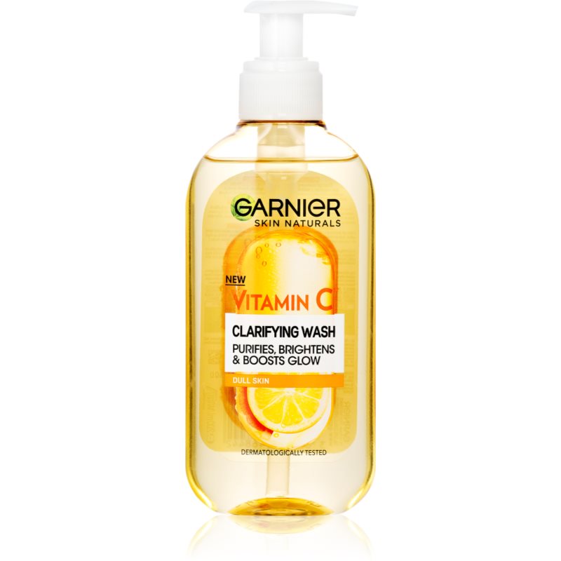 Garnier Rozjaśniający żel myjący z witaminą C Skin Natura l s Clarify ing Wash) 200 ml