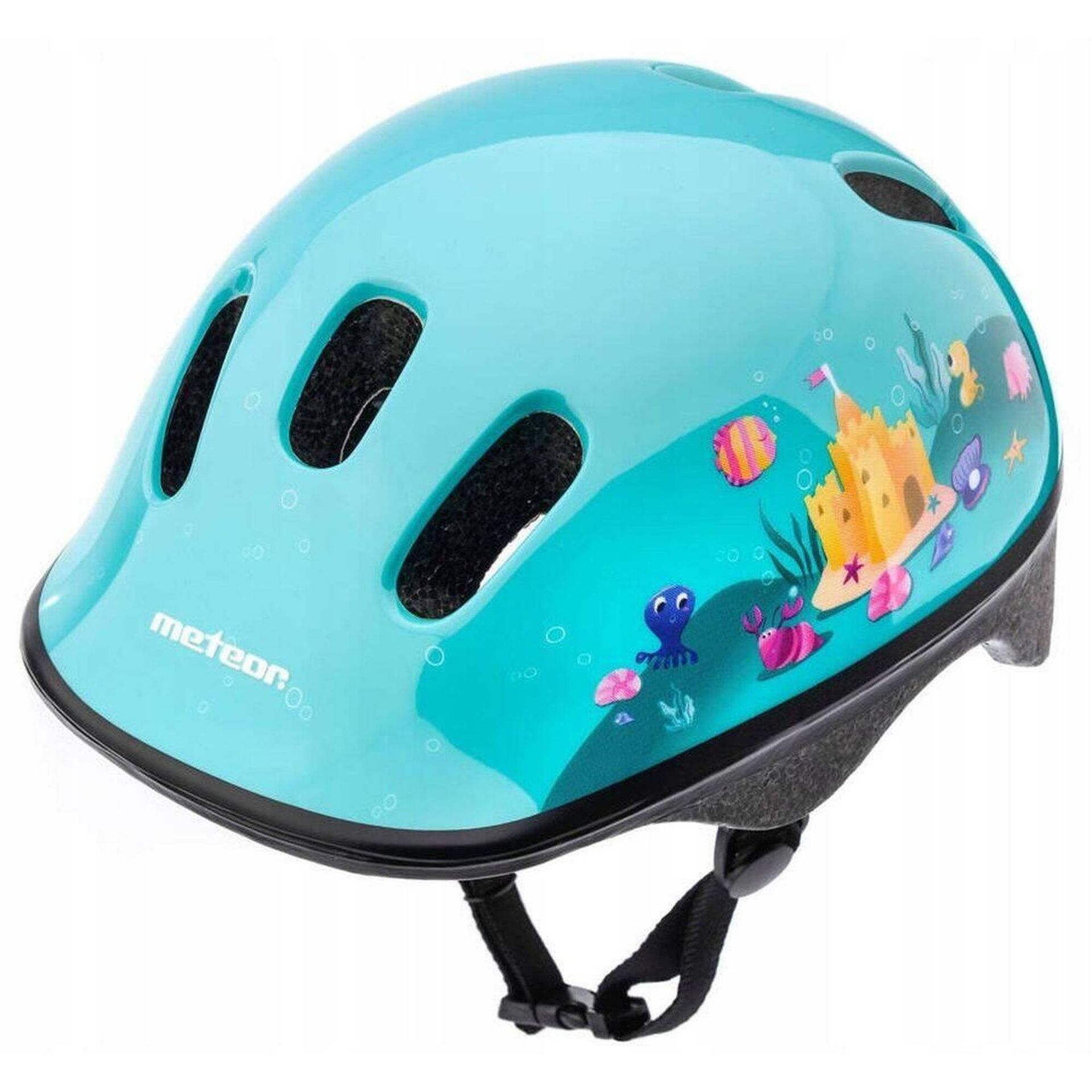 Meteor Regulowany Kask Rowerowy Dziecięcy 48-52 cm