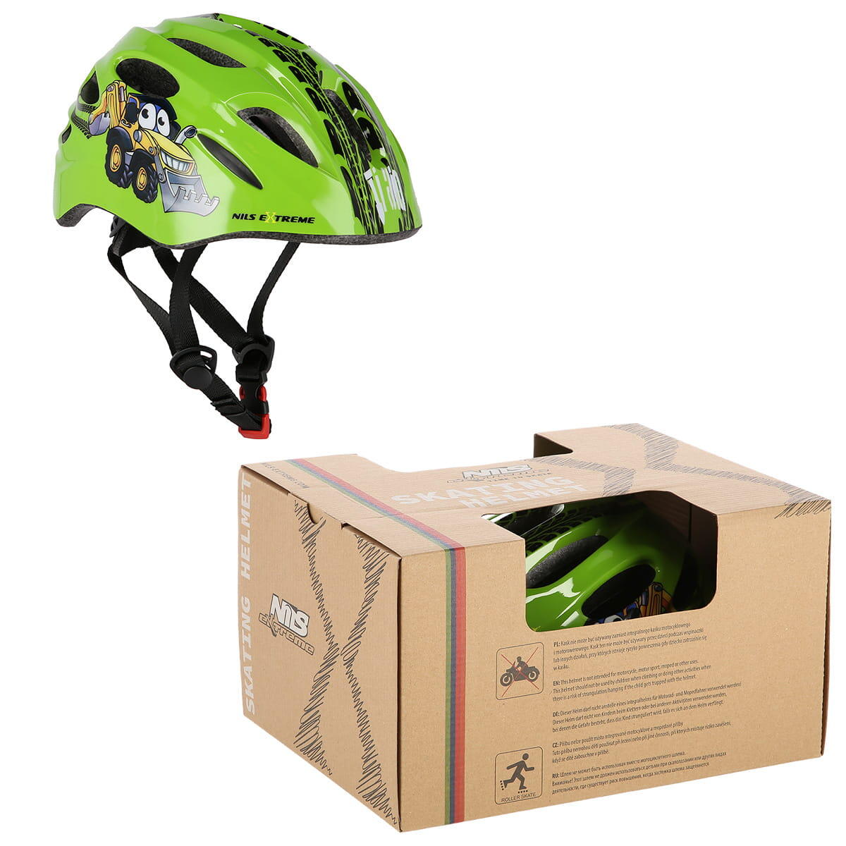 Nils EXTREME MTW01 LED ZIELONY ROZM. XS (44-48 cm) KASK EXTREME 16-70-081