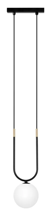 Wisząca lampa biało-czarna P7-R69
