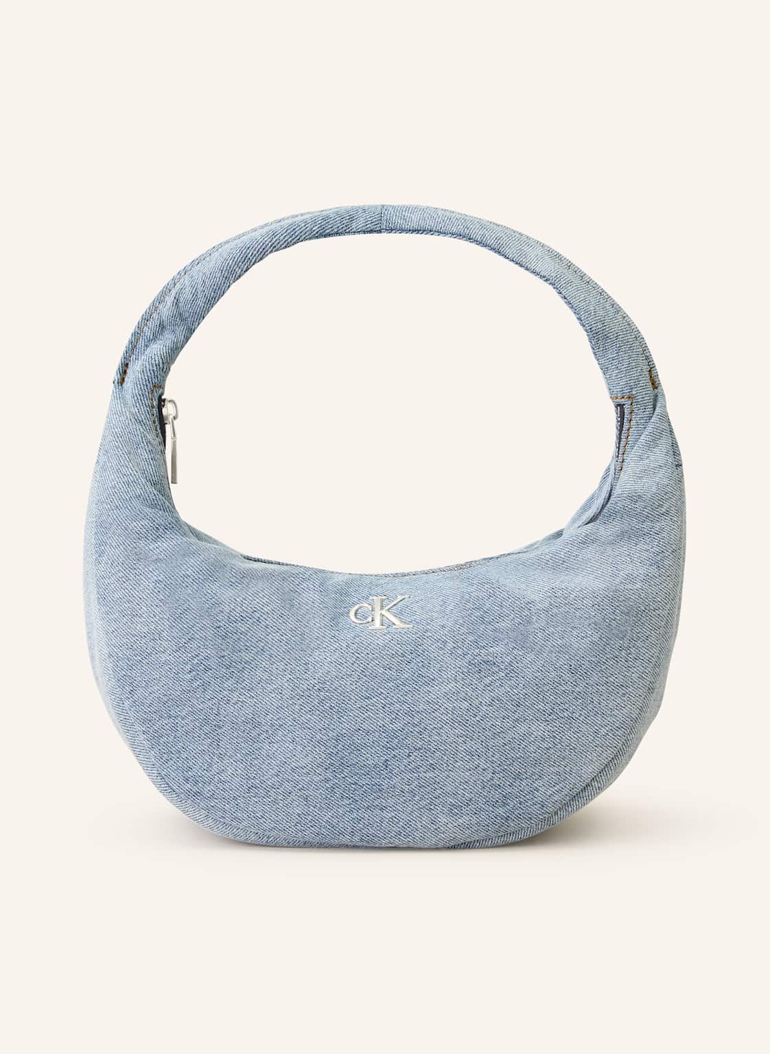 Calvin Klein Torba Na Ramię Z Jeansu blau
