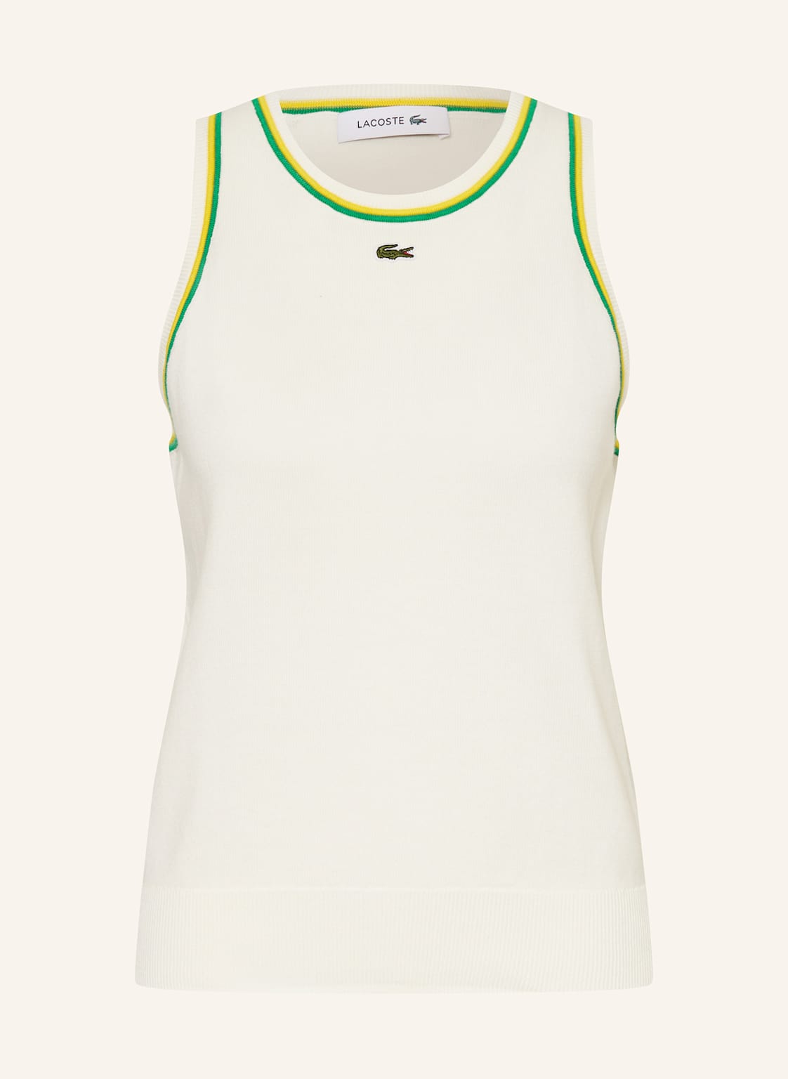 Lacoste Top Z Dzianiny weiss
