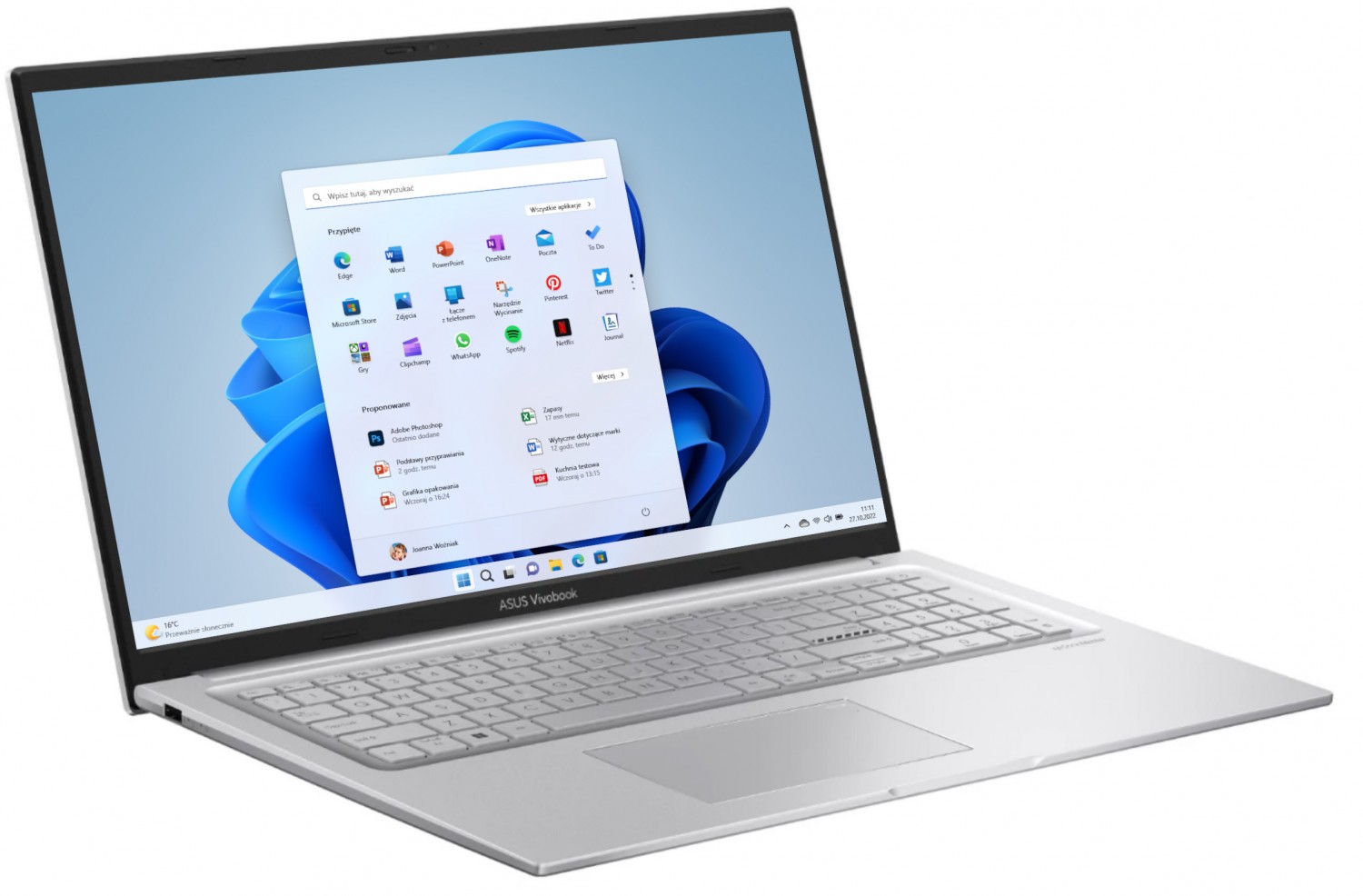 ASUS VivoBook 17 X1704VA-AU625W - i5-1334U 17,3'' 16GB 512GB W11H Srebrny 90NB10V1-M00PU0