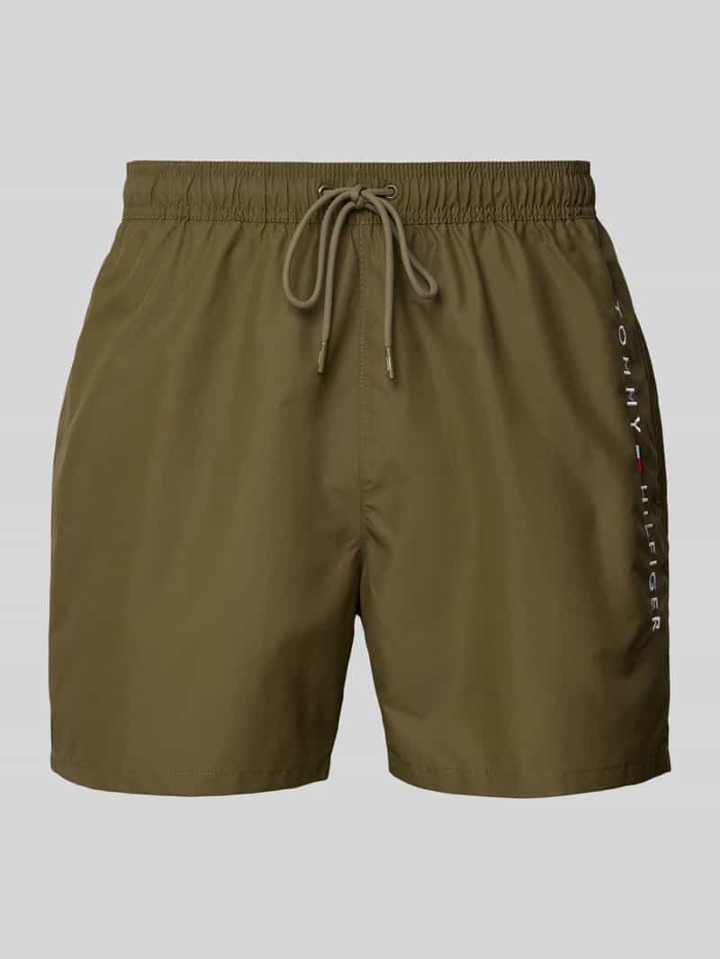 Spodenki kąpielowe o kroju regular fit z tunelem