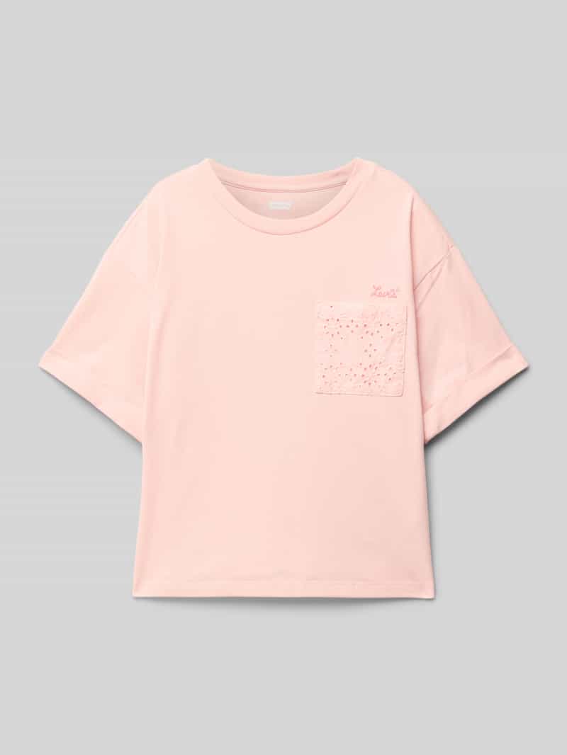 T-shirt z wyhaftowanym logo