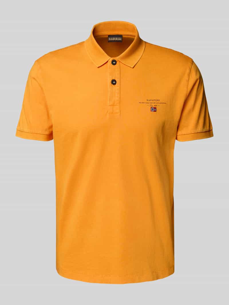 Koszulka polo o kroju regular fit z wyhaftowanym logo model ‘elbas’