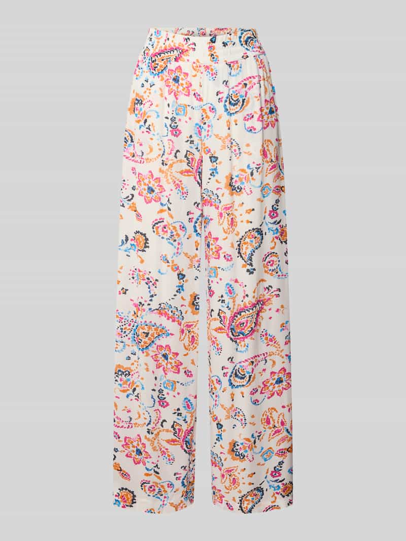 Spodnie szerokie z wiskozy model ‘MENNY’