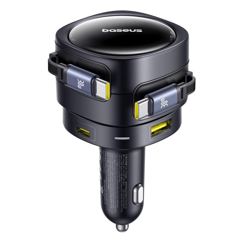 Baseus ładowarka samochodowa PD 2x USB 90W + kabel czarna