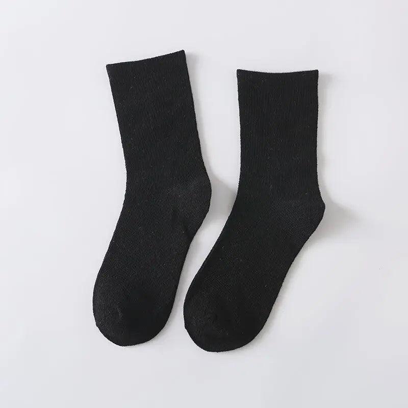 Skarpety gładkie w pastelowe kolory - Black