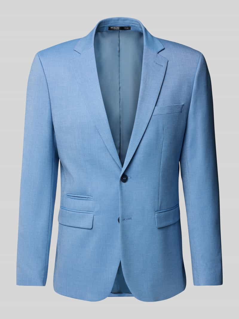 Marynarka na dwa guziki o kroju slim fit z kieszeniami z patką model ‘NEIL’