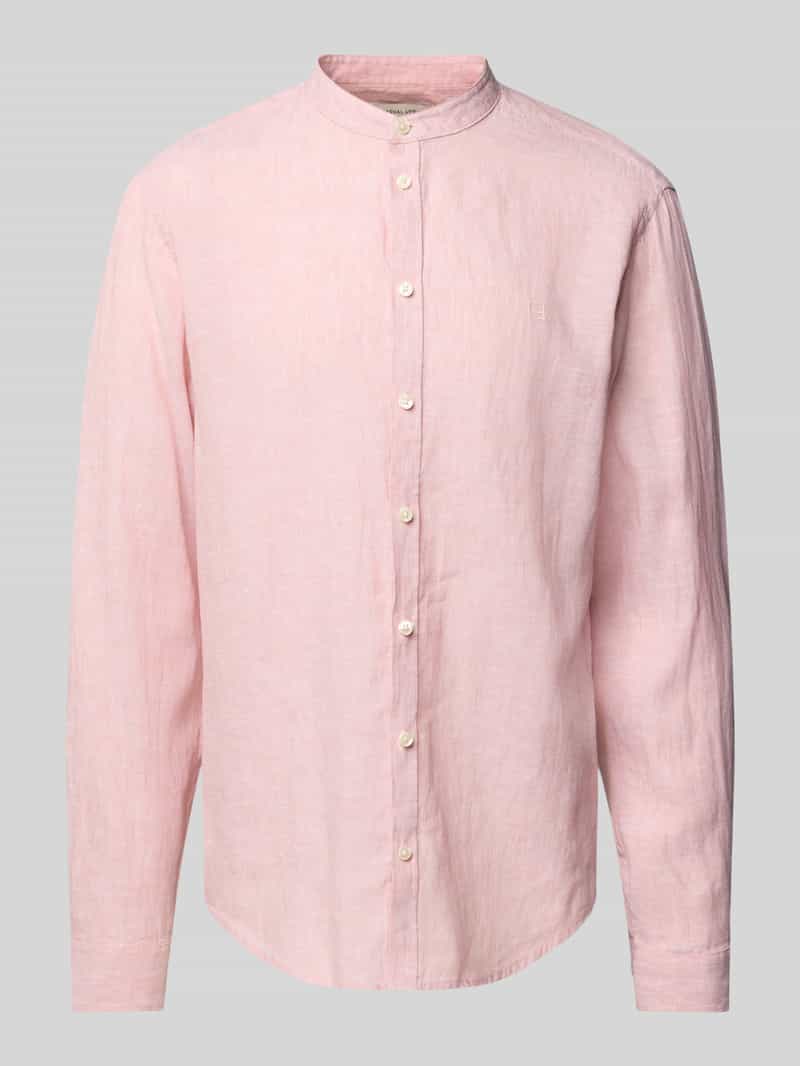 Koszula casualowa o kroju slim fit z lnu model ‘Anton’