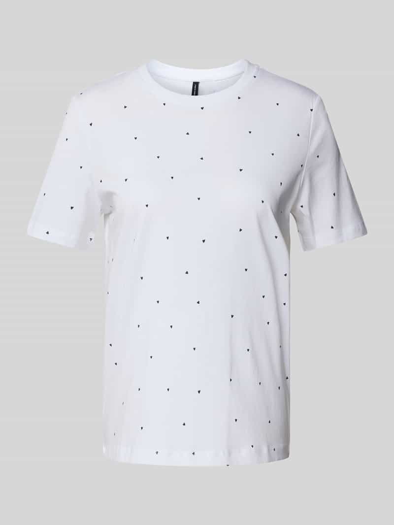 T-shirt o kroju regular fit z wyhaftowanym motywem model ‘PAULINA’
