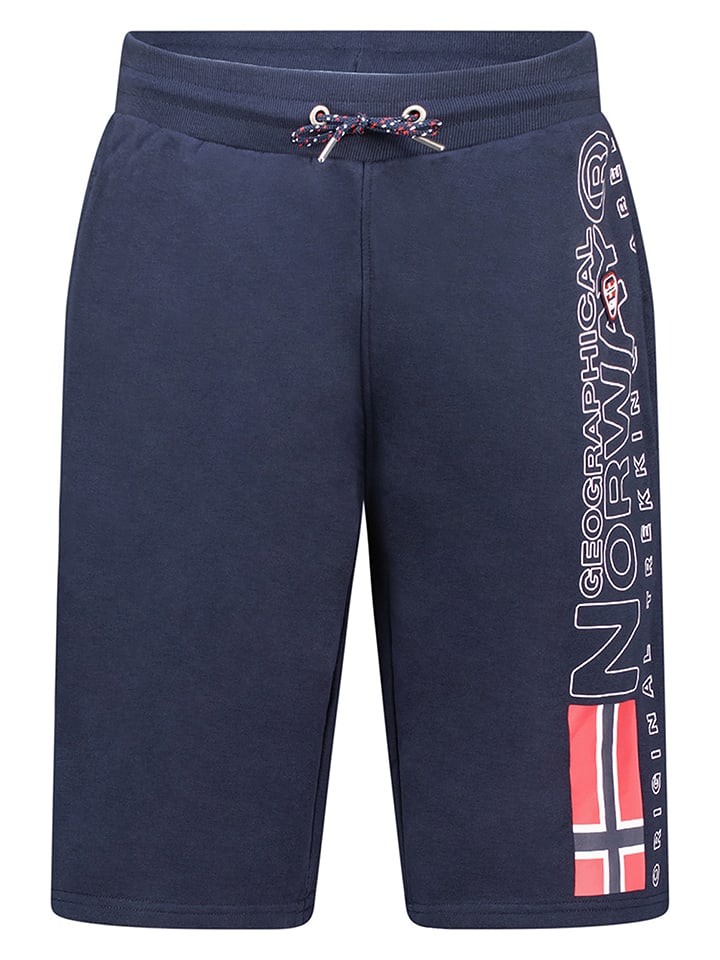 Geographical Norway Bermudy dresowe w kolorze granatowym