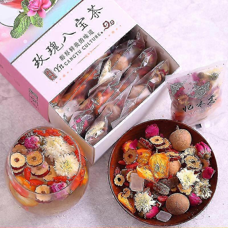 Herbata Naturalnych Ośmiu Skarbów, Longan, Róża I Czerwone Daktyle, Digestive Skin 180g Tw