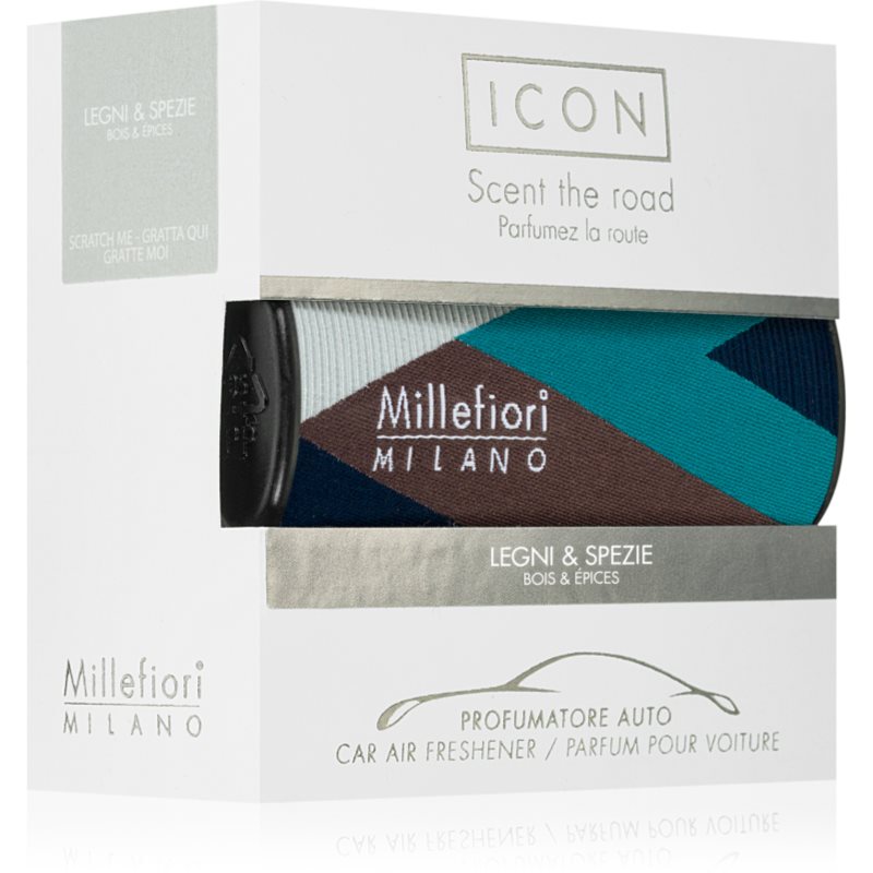 Millefiori Icon Wood & Spices zapach do samochodu III. 1 szt.