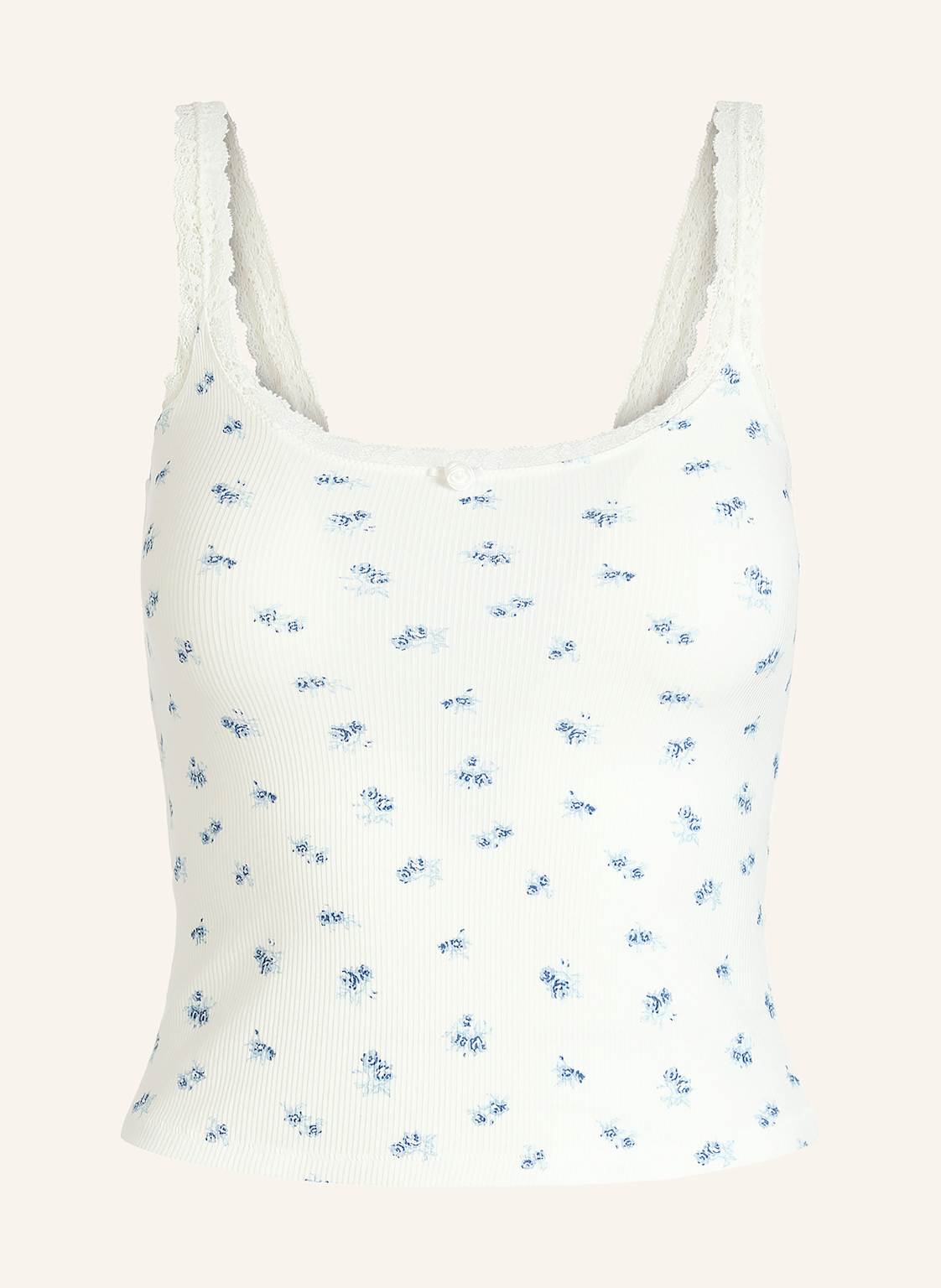 Skims Top Rekreacyjny Soft Lounge Lace blau