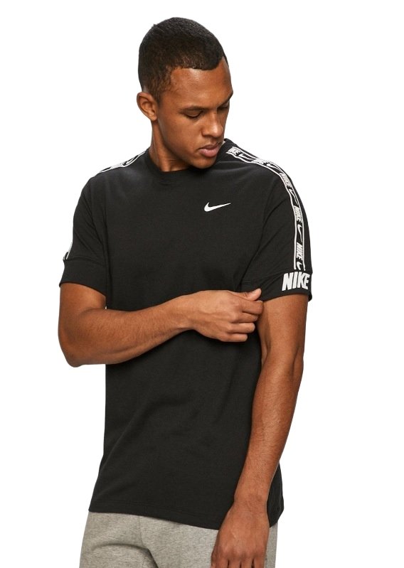 Koszulki Męskie Nike Czarne Bawełniane r. XXL Sportowe