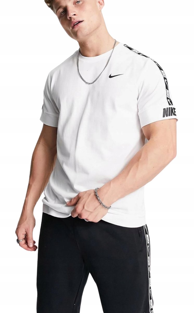 Koszulki Męskie Nike Białe Bawełniane r. XXL Sportowe