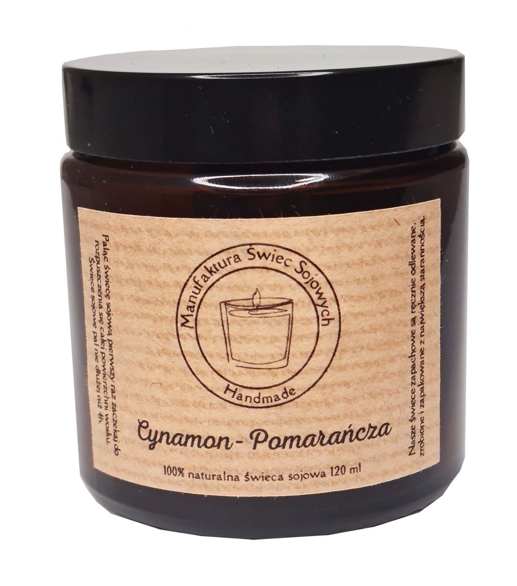 Świece sojowe świeca sojowa zapachowe Cynamon Pomarańcza / Manufaktura Świec Sojowych