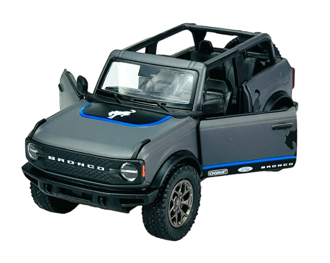 KINSMART 2022 FORD BRONCO SZARY 1:34 BEZ PUDEŁKA KT5438