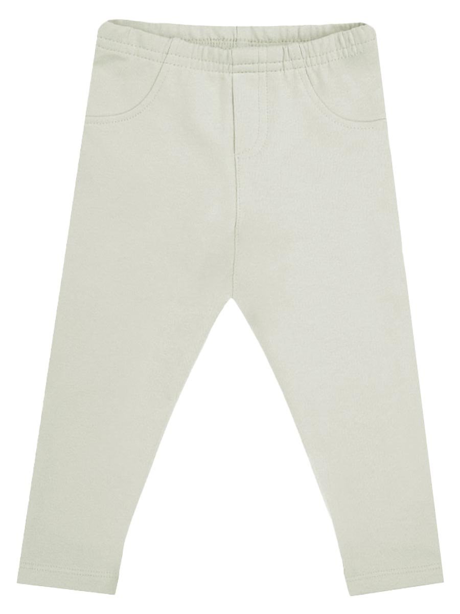 Dziewczęce legginsy z imitacją kieszeni oliwkowe Nicol,r.92