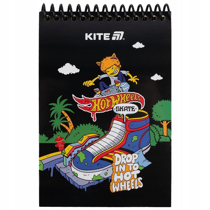 Notes spiralny A6 kołonotatnik HOT WHEELS SKATE Kite