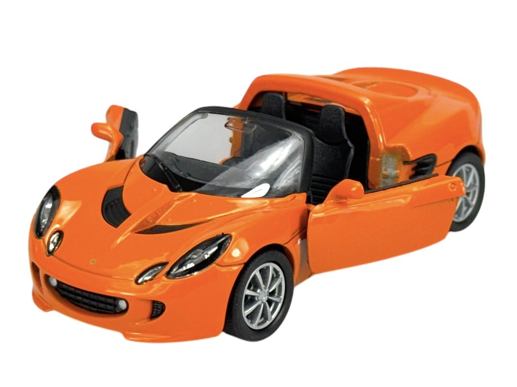 WELLY 2003 LOTUS ELISE 111s POMARAŃCZOWY 1:34 SAMOCHÓD NOWY METALOWY MODEL