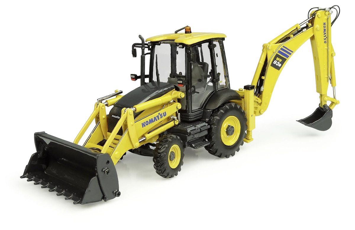 Metalowy model koparko-ładowarka Komatsu WB93R-8 1:32 Universal Hobbies