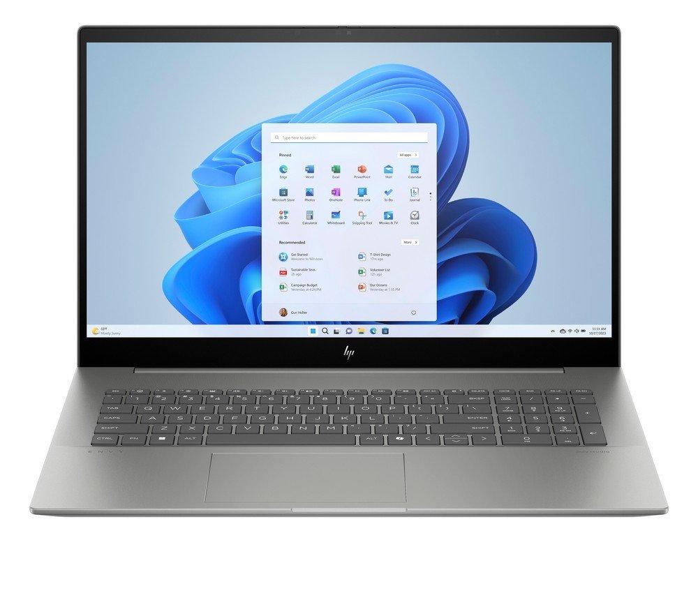 HP ENVY 17-cw1023cl / 9T3V8UA / Intel Ultra 7 / 32GB / SSD 2TB / RTX 3050 4GB / FHD / Dotyk / Win 11 Pro / Szary