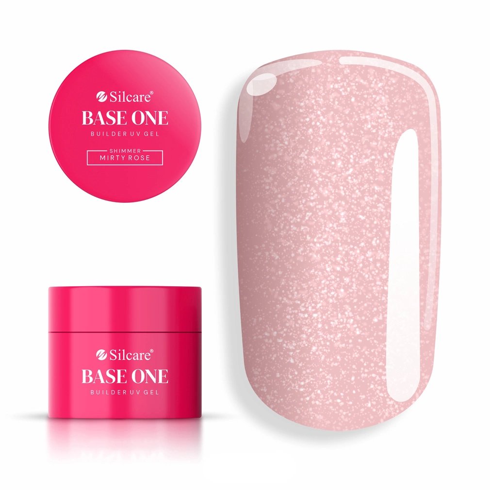 Żel Budujący Base One Shimmer Misty Rose 15g do Paznokci