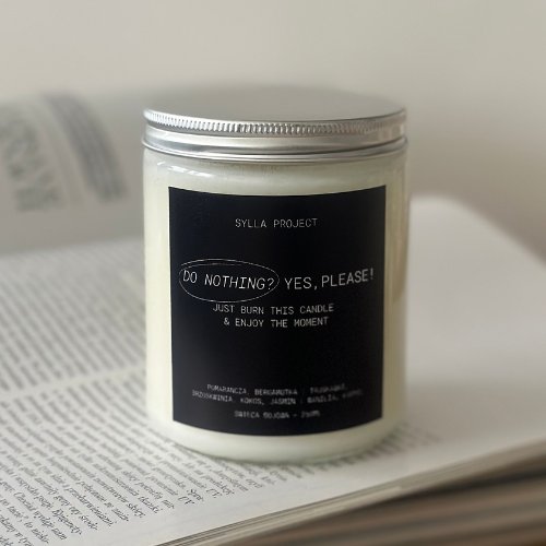 Świeca Sojowa 250 ml – Do Nothing? Yes, Please!
