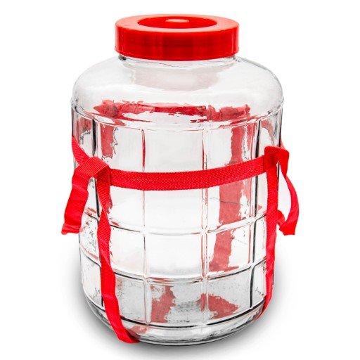 SZKLANY 23L SŁÓJ SŁOIK UNIWERSALNY Z SZELKAMI DO OGÓRKÓW SZELKI ZAKRĘTKA