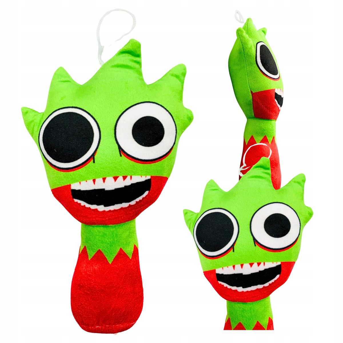 Maskotka Sprunki Spunky LIME DARK Z Gry Pluszowy Incredibox Pluszak 20 cm