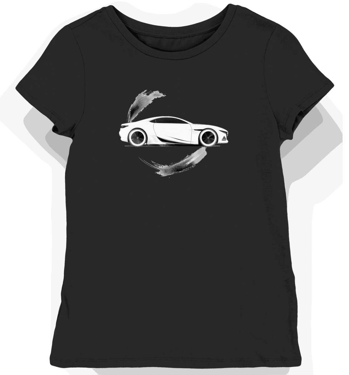 Koszulka damska czarna z nadrukiem logo Buick M