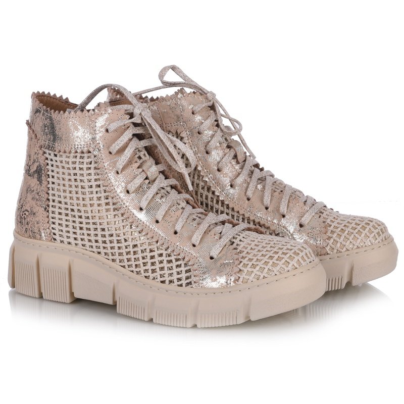 Trzewiki damskie Maciejka 06892-25/00-1 BEŻ+ZŁOTO 39