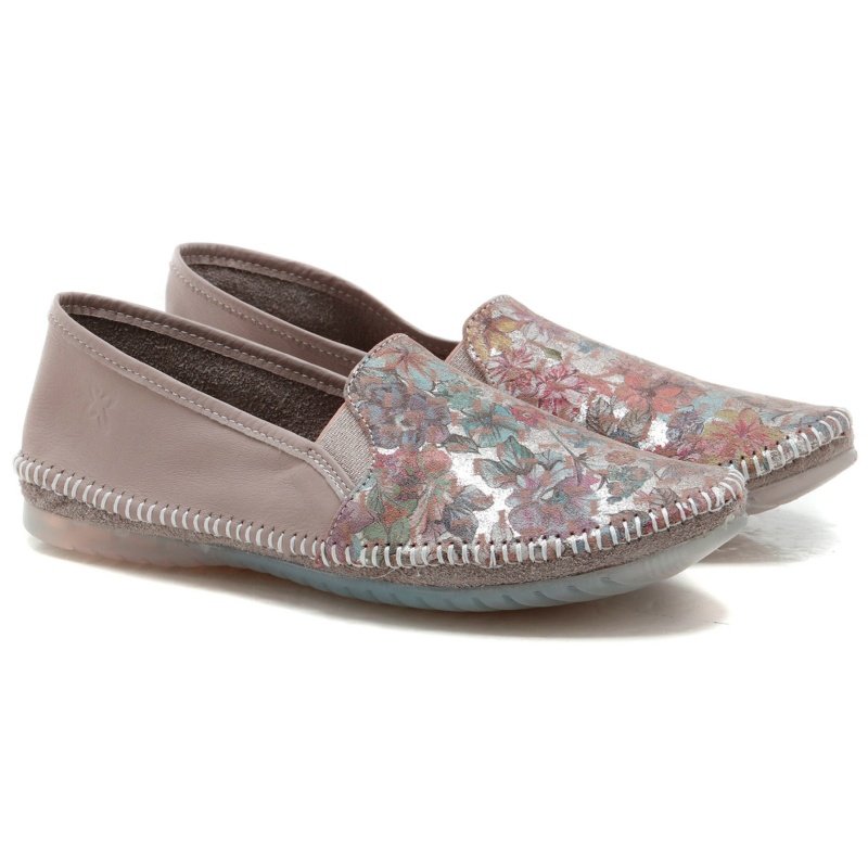 Półbuty damskie Maciejka T3512-73/00-0 MULTI KWIATY BEŻ 36