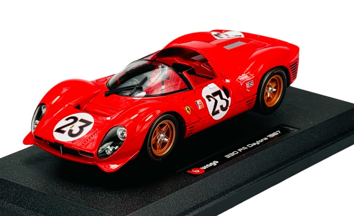 BBURAGO 1967 FERRARI 330 P4 DAYTONA CZERWONY 1:24 26310