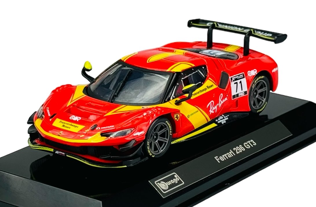 BBURAGO FERRARI 296 GT3 SIGNATURE SERIES CZERWONY 1:43 36313