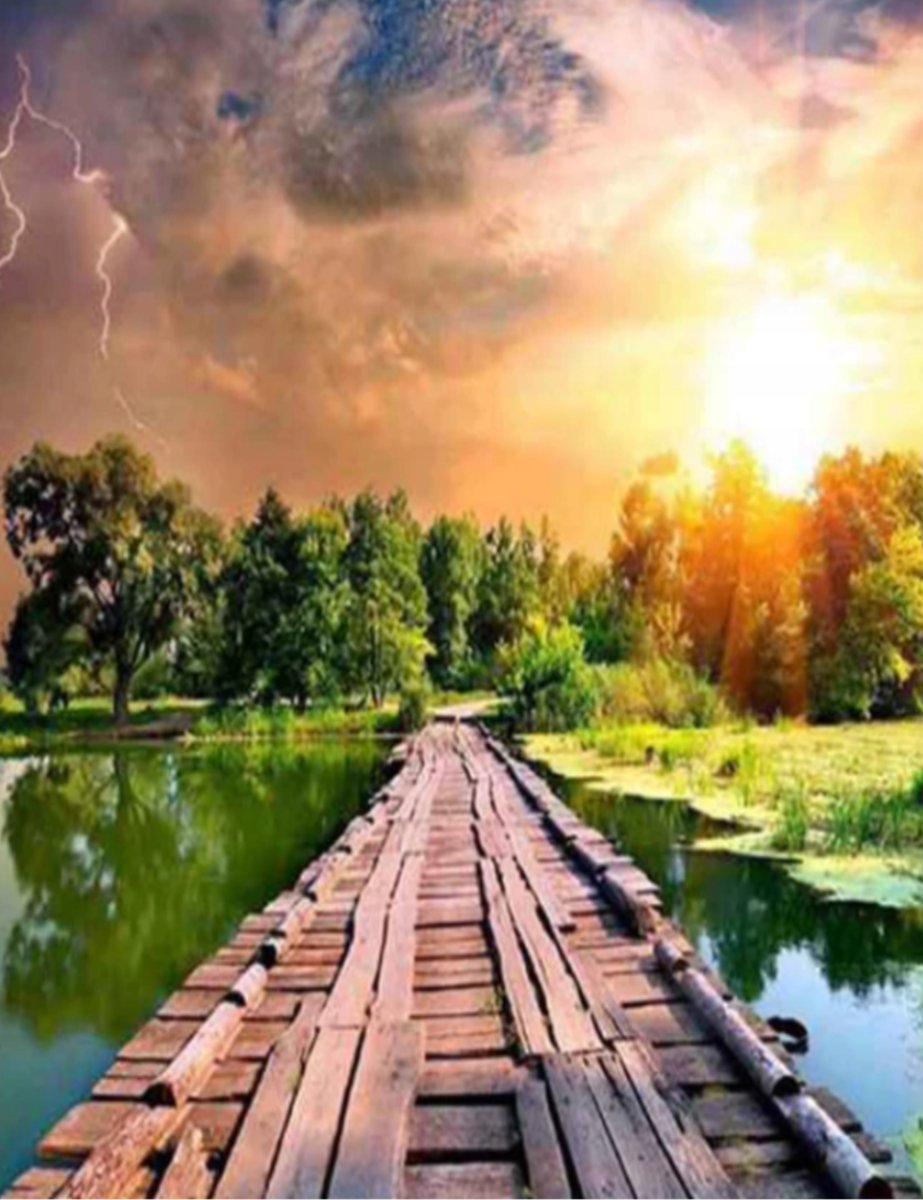 Haft Diamentowy Obraz Diamond Painting Krajobraz Mozaika Wyklejanka 30x40