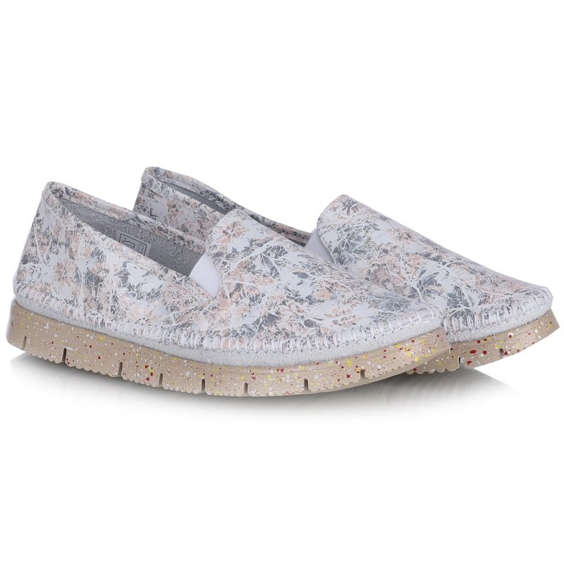 Półbuty damskie Maciejka 03512-66/00-0 KWIATY PASTEL 38