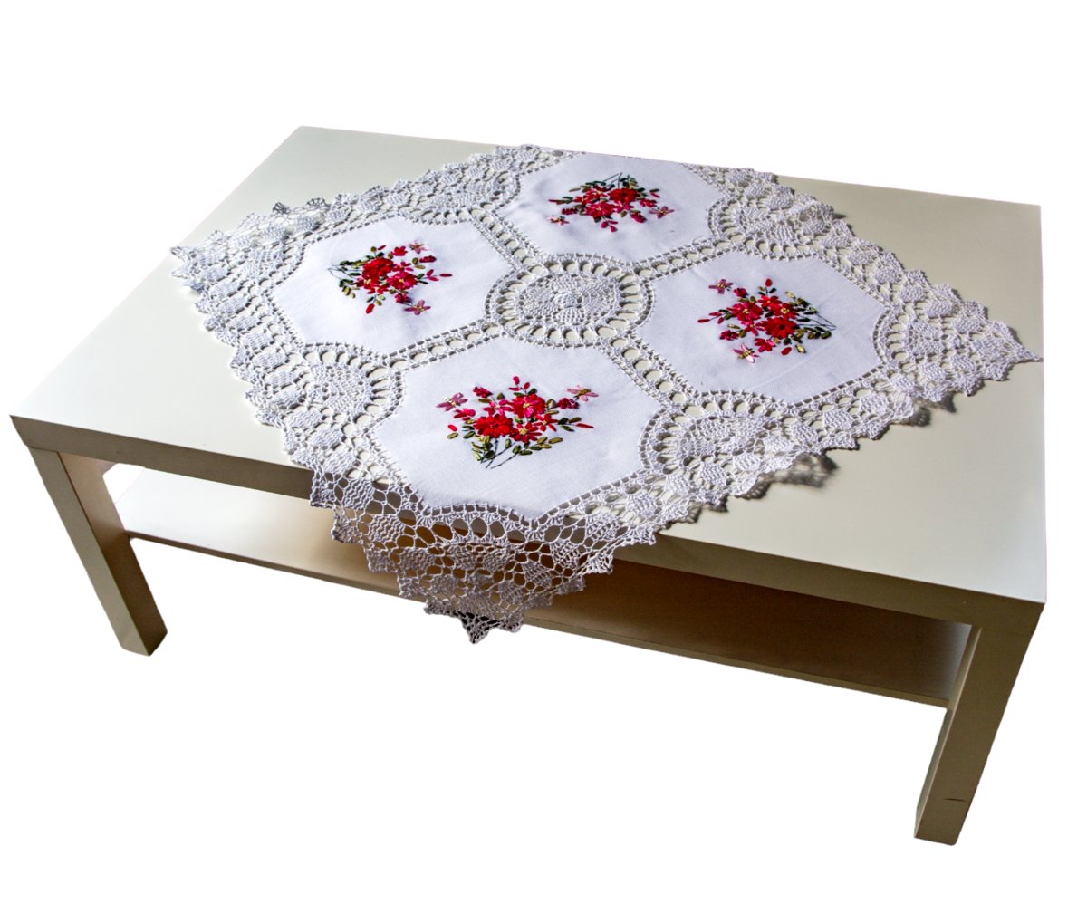 0126 Obrus z Haftem 85x85cm