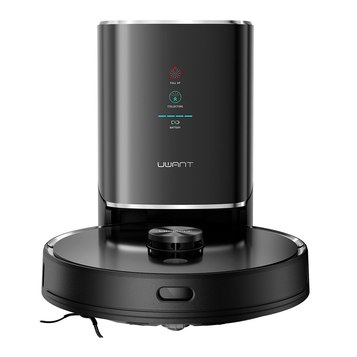 Uwant U100 z funkcją mopa + stacja ładująca / czyszcząca - czarny