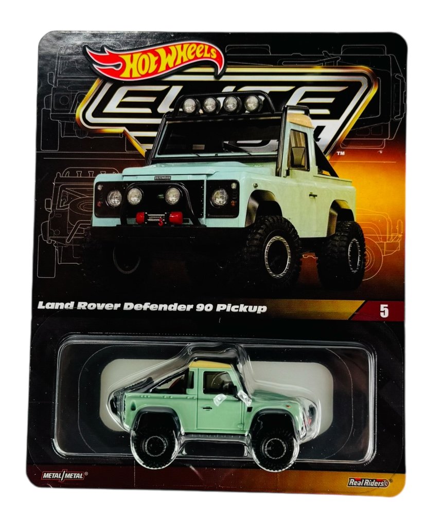 HOT WHEELS ELITE 64 LAND ROVER DEFENDER 90 PICKUP HGW12
