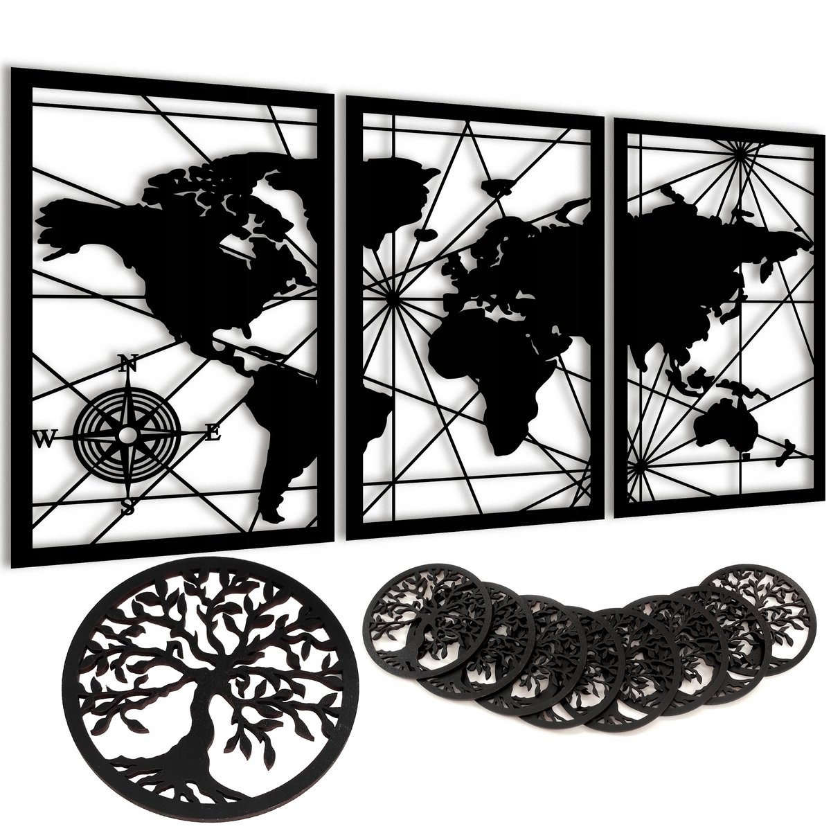 MAPA ŚWIATA Do Salonu Sypialni Pokoju Kuchni OBRAZY AŻUROWY DEKORACJA XL