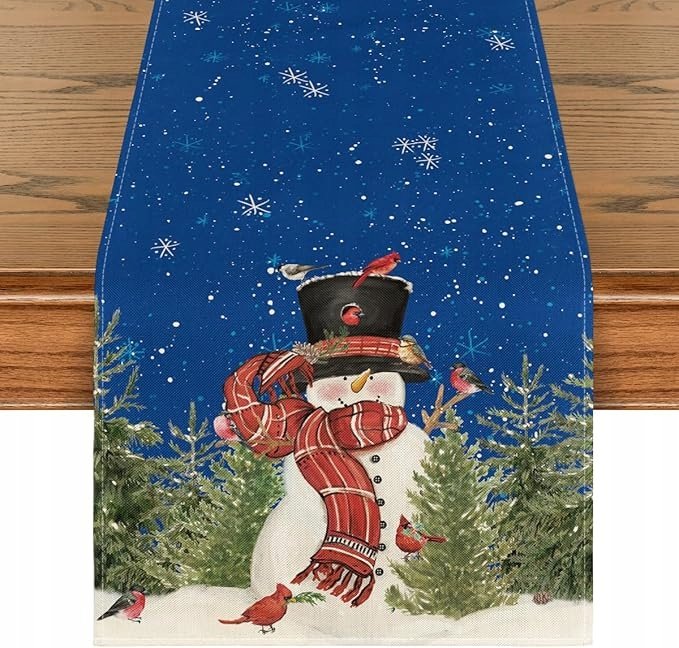 OBRUS BIEŻNIK NA STÓŁ ŚWIĄTECZNY BOŻE NARODZENIE DEKORACYJNY 40 x 100 cm