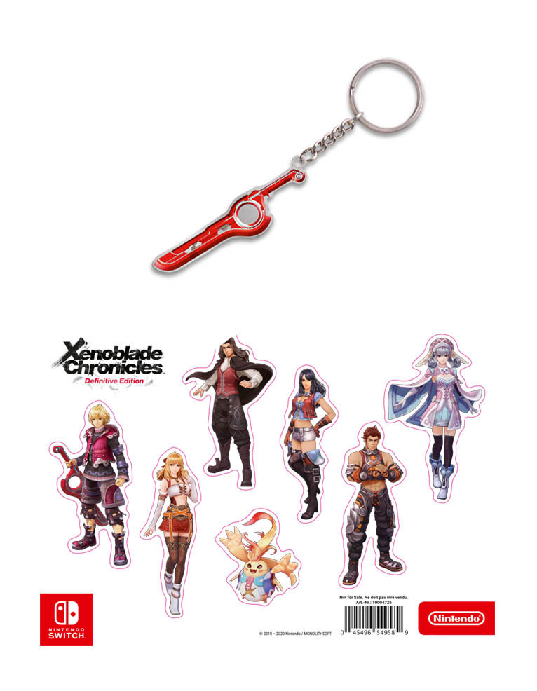 Brelok + Naklejki / Xenoblade Chronicles Definitive Edition
